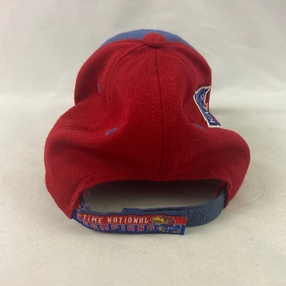 KU Jayhawks 5-Time Champs Top Of The World Hat